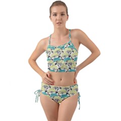 Flora Nature Color Japanese Patterns Mini Tank Bikini Set by Cowasu