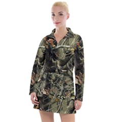 Realtree Camo Seamless Pattern Women s Long Sleeve Casual Dress by Cowasu