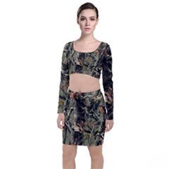 Realtree Camo Seamless Pattern Top And Skirt Sets