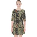 Realtree Camo Seamless Pattern Quarter Sleeve Pocket Dress View1