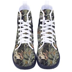 Realtree Camo Seamless Pattern Men s High-top Canvas Sneakers by Cowasu