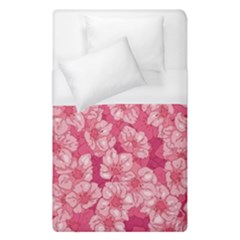 Cute Pink Sakura Flower Pattern Duvet Cover (single Size) by Cowasu