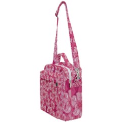 Cute Pink Sakura Flower Pattern Crossbody Day Bag by Cowasu