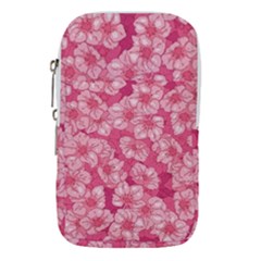 Cute Pink Sakura Flower Pattern Waist Pouch (large) by Cowasu