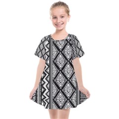 Tribal African Pattern Kids  Smock Dress by Cowasu