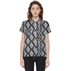 Tribal African Pattern Short Sleeve Pocket Shirt by Cowasu