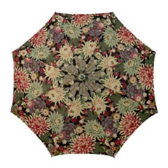 Japanese Flower Art Golf Umbrellas by Cowasu