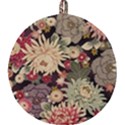 Japanese Flower Art Round Trivet View1