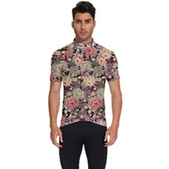 Japanese Flower Art Men s Short Sleeve Cycling Jersey by Cowasu