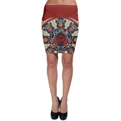 Skull Grateful Dead Phone Gratefuldead Bodycon Skirt by Cowasu