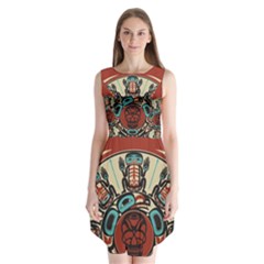 Skull Grateful Dead Phone Gratefuldead Sleeveless Chiffon Dress   by Cowasu