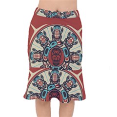 Skull Grateful Dead Phone Gratefuldead Short Mermaid Skirt by Cowasu