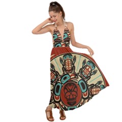 Skull Grateful Dead Phone Gratefuldead Backless Maxi Beach Dress by Cowasu