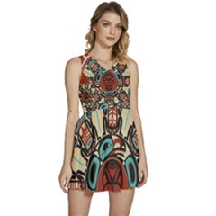 Skull Grateful Dead Phone Gratefuldead Sleeveless High Waist Mini Dress by Cowasu