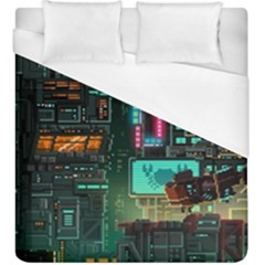 Video Game Pixel Art Duvet Cover (king Size) by Cowasu