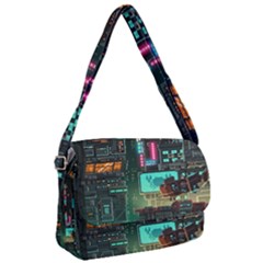 Video Game Pixel Art Courier Bag by Cowasu