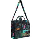 Video Game Pixel Art Square Shoulder Tote Bag View2