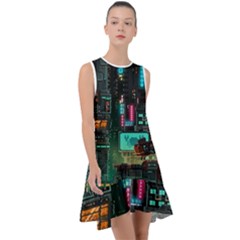 Video Game Pixel Art Frill Swing Dress by Cowasu