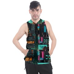 Video Game Pixel Art Men s Sleeveless Hoodie by Cowasu