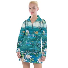 Psychedelic Adventure Women s Long Sleeve Casual Dress by Cowasu