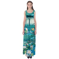 Psychedelic Adventure Empire Waist Maxi Dress by Cowasu