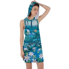 Psychedelic Adventure Racer Back Hoodie Dress by Cowasu