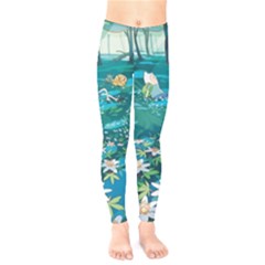 Psychedelic Adventure Kids  Classic Winter Leggings by Cowasu