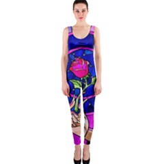 Stained Glass Rose One Piece Catsuit by Cowasu