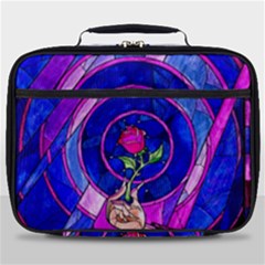 Stained Glass Rose Full Print Lunch Bag by Cowasu