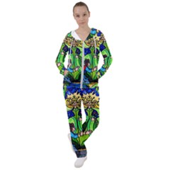 Beauty Stained Glass Rose Women s Tracksuit by Cowasu