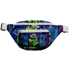 Beauty Stained Glass Rose Fanny Pack by Cowasu