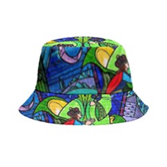 Beauty Stained Glass Rose Bucket Hat by Cowasu