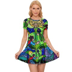 Beauty Stained Glass Rose Women s Sports Wear Set by Cowasu