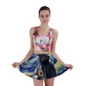 Starry Surreal Psychedelic Astronaut Space Mini Skirt View1