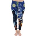 Starry Surreal Psychedelic Astronaut Space Classic Winter Leggings View1