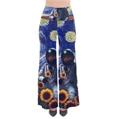 Starry Surreal Psychedelic Astronaut Space So Vintage Palazzo Pants by Cowasu