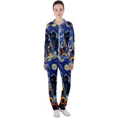 Starry Surreal Psychedelic Astronaut Space Casual Jacket And Pants Set by Cowasu