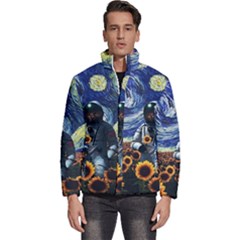 Starry Surreal Psychedelic Astronaut Space Men s Puffer Bubble Jacket Coat by Cowasu