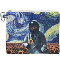 Starry Surreal Psychedelic Astronaut Space Canvas Cosmetic Bag (xxxl) by Cowasu