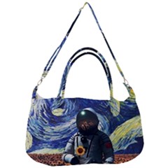 Starry Surreal Psychedelic Astronaut Space Removable Strap Handbag by Cowasu