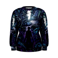 Horror Psychedelic Art Women s Sweatshirt by Cowasu