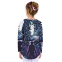 Horror Psychedelic Art Kids  Long Sleeve Tee View2