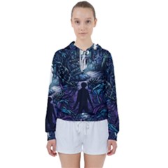 Horror Psychedelic Art Women s Tie Up Sweat by Cowasu