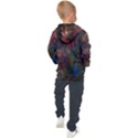 Red Peacock Feather Kids  Hooded Pullover View2