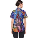 Beauty Stained Glass Castle Building Women s Short Sleeve Shirt View2