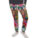 Pink Peacock Bird Pattern Texture Men s Jogger Sweatpants View1