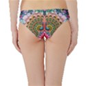 Pink Peacock Bird Pattern Texture Hipster Bikini Bottoms View2