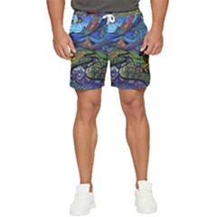 Psychedelic Landscape Men s Runner Shorts by Cowasu