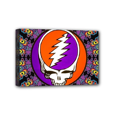 Gratefuldead Grateful Dead Pattern Mini Canvas 6  X 4  (stretched) by Cowasu