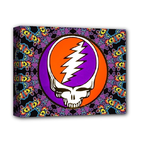 Gratefuldead Grateful Dead Pattern Deluxe Canvas 14  X 11  (stretched) by Cowasu